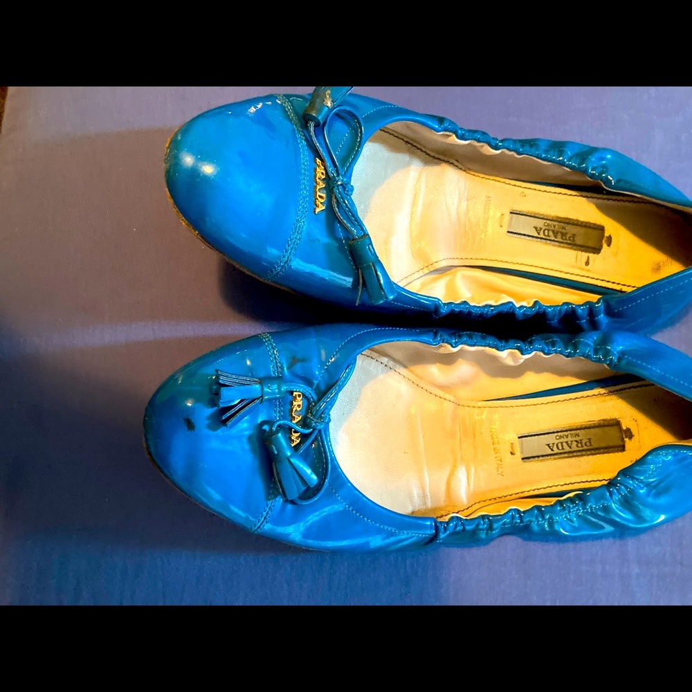 COPY - Prada blue flats